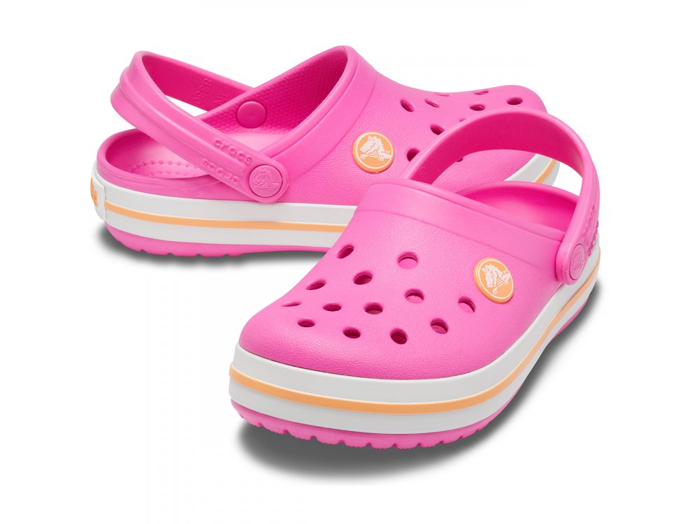 Σανδάλια Crocs Crocband Clog K Electric Pink / Canatloupe