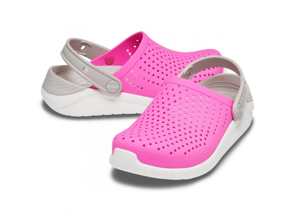 Σανδάλια Crocs Lite Ride Clog K Pink White
