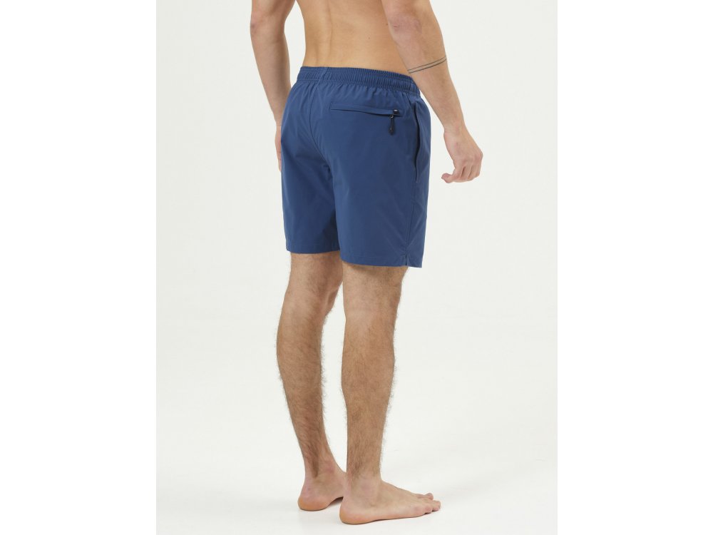 Basehit Men's Volley Packable Shorts Ocean Blue