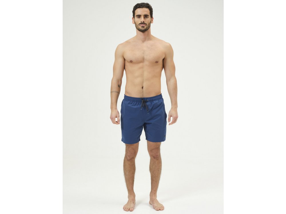Basehit Men's Volley Packable Shorts Ocean Blue
