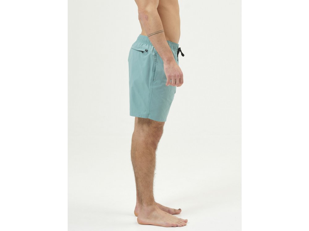 Basehit Men's Volley Packable Shorts Pale Green