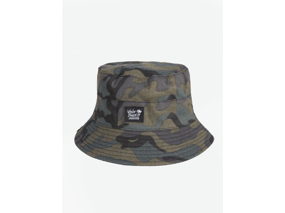 Emerson Unisex Bucket Hat Camo Olive-Black