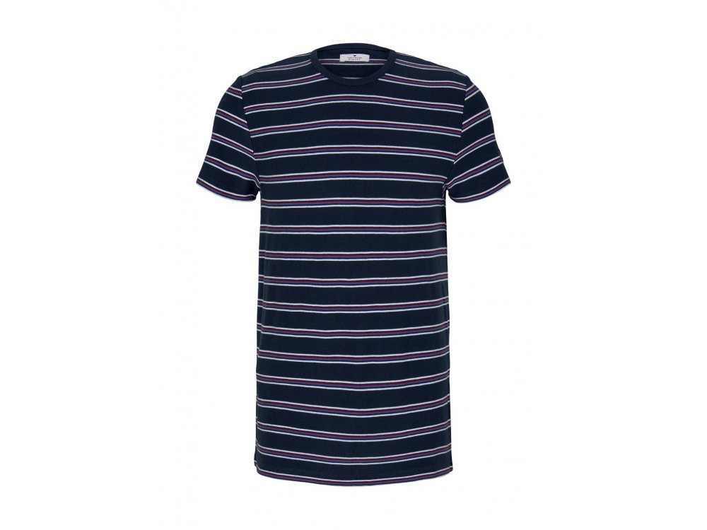 Tom Tailor T-Shirt Stripped Pique T Ανδρικό 10302
