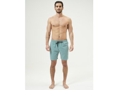 Basehit Men's Volley Packable Shorts Pale Green