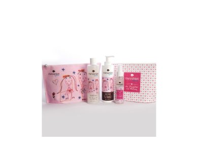 Messinian Spa Daughter&Mommy: Shower gel +body milk +hair&body mist FREE GIFT cosmetic bag